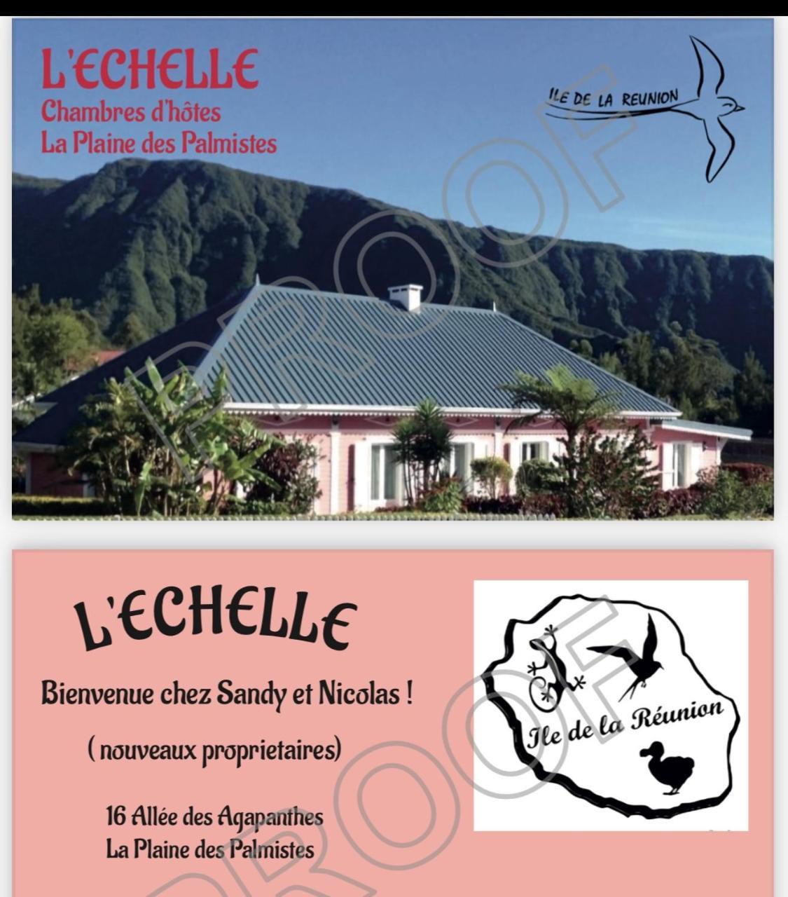 Bed and Breakfast L'Echelle à La Plaine-des-Palmistes Extérieur photo